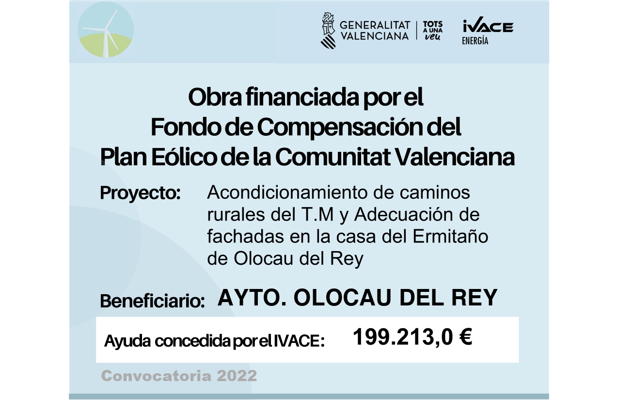 Fondo de Compensación previsto en el marco del Plan Eólico de la Comunitat Valenciana, para el ejercicio 2022.